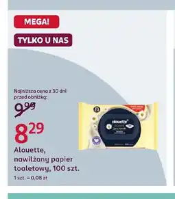 Rossmann Nawilżany papier toaletowy Alouette oferta