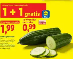 Lidl Ogórki zielone polskie oferta