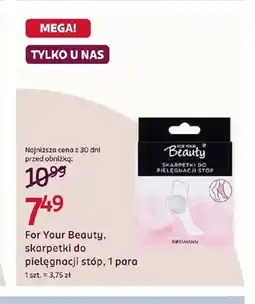 Rossmann Skarpetki do pielęgnacji stóp For Your Beauty oferta