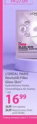 Hebe Hydrożelowa maska rozświetlająca do twarzy Revitalift Filler Glass Skin L'Oréal Paris oferta