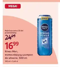 Rossmann Wzmacniający szampon do włosów Nivea Men oferta
