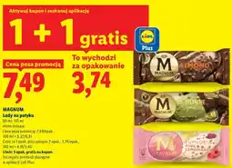 Lidl Lody na patyku Magnum Almond oferta