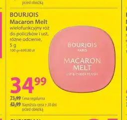 Hebe Macaron Melt wielofunkcyjny róż do policzków i ust Bourjois oferta