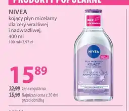 Hebe Kojący płyn micelarny dla cery wrażliwej i nadwrażliwej Nivea oferta
