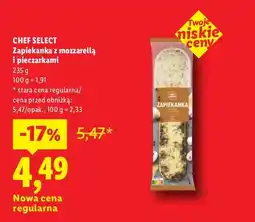 Lidl Zapiekanka z mozzarellą i pieczarkami Chef Select oferta