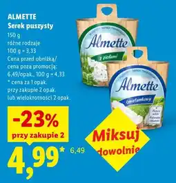 Lidl Serek puszysty śmietankowy Almette oferta