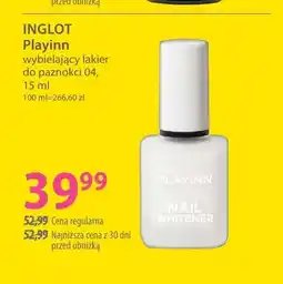 Hebe Playinn wybielający lakier do paznokci 04 Inglot oferta