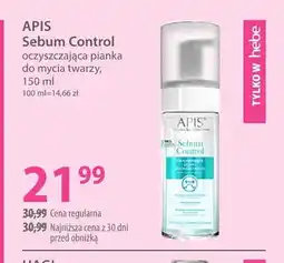 Hebe Sebum Control oczyszczająca pianka do mycia twarzy Apis oferta