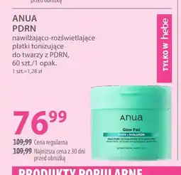 Hebe PDRN nawilżająco-rozświetlające płatki tonizujące do twarzy z PDRN Anua oferta