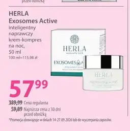 Hebe Exosomes Active inteligentny naprawczy krem-kompres na noc Herla oferta