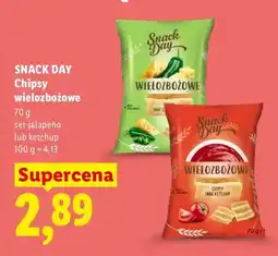 Lidl Chipsy wielozbożowe ketchup Snack Day oferta