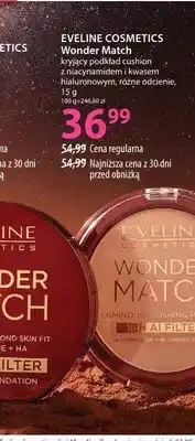 Hebe Kryjący podkład cushion z niacynamidem i kwasem hialuronowym Wonder Match Eveline Cosmetics oferta