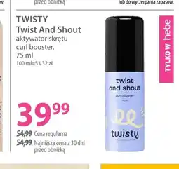 Hebe Aktywator skrętu curl booster Twist And Shout Twisty oferta