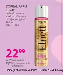 Hebe Lakier do włosów z mikrodyfuzorem nadający objętość Elnett L'Oréal Paris oferta