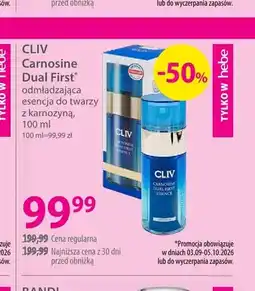 Hebe Odmładzająca esencja do twarzy z karnozyną Carnosine Dual First CLIV oferta