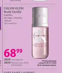 Hebe Mgiełka do ciała i włosów Nude Vanilla Calvin Klein oferta