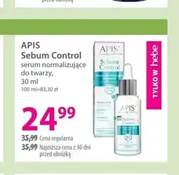 Hebe Sebum Control serum normalizujące do twarzy Apis oferta