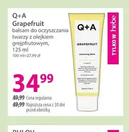 Hebe Balsam do oczyszczania twarzy z olejkiem grejpfrutowym Grapefruit Q+A oferta
