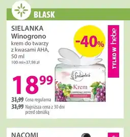 Hebe Krem do twarzy z kwasami AHA Winogrono Sielanka oferta