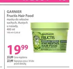 Hebe Maska do włosów suchych, tłustych u nasady Fructis Hair Food Garnier oferta