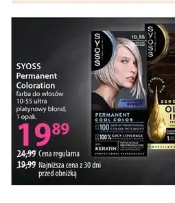 Hebe Farba do włosów 10-55 ultra platynowy blond Permanent Coloration Syoss oferta