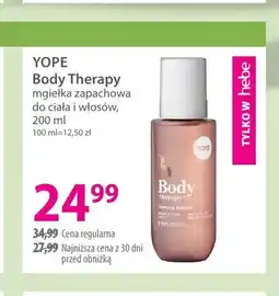 Hebe Body Therapy mgiełka zapachowa do ciała i włosów Yope oferta