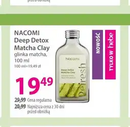 Hebe Deep Detox Matcha Clay glinka matcha Nacomi oferta