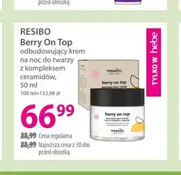 Hebe Berry On Top odbudowujący krem na noc do twarzy z kompleksem ceramidów Resibo oferta