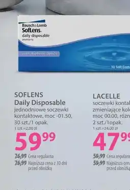 Hebe Jednodniowe soczewki kontaktowe Soflens Daily Disposable moc -01,50 oferta