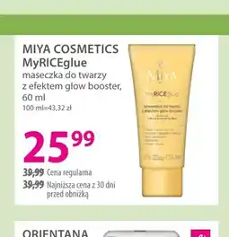 Hebe Maseczka do twarzy z efektem glow booster myRICEGLUE Miya Cosmetics oferta