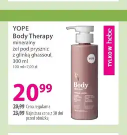Hebe Body Therapy mineralny żel pod prysznic z glinką ghassoul Yope oferta