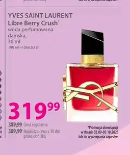 Hebe Woda perfumowana damska Libre Berry Crush Yves Saint Laurent oferta