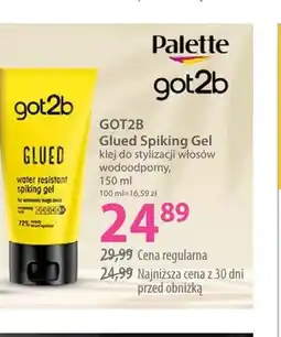 Hebe Klej do stylizacji włosów wodoodporny Glued Spiking Gel Got2b oferta