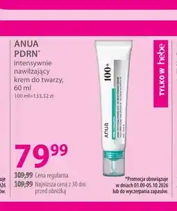 Hebe Intensywnie nawilżający krem do twarzy PDRN Anua oferta