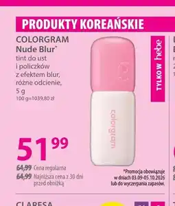 Hebe Tint do ust i policzków Nude Blur Colorgram oferta
