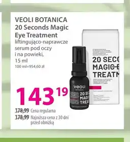 Hebe 20 Seconds Magic Eye Treatment liftingująco-naprawcze serum pod oczy i na powieki Veoli Botanica oferta