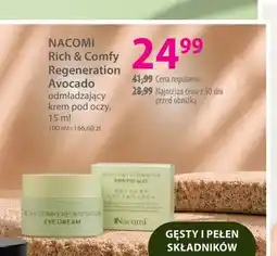 Hebe Odmładzający krem pod oczy Rich & Comfy Regeneration Avocado Nacomi oferta