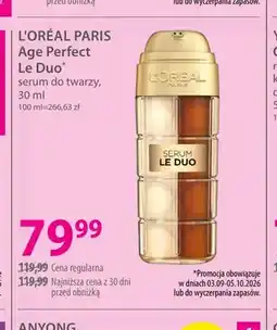 Hebe Serum do twarzy Age Perfect Le Duo L'Oréal Paris oferta