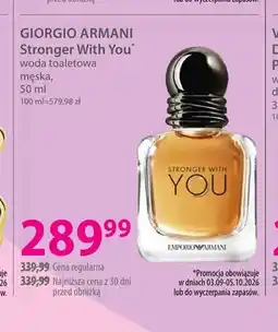 Hebe Woda toaletowa męska Stronger With You Giorgio Armani oferta