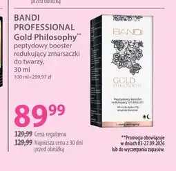 Hebe Gold Philosophy peptydowy booster redukujący zmarszczki do twarzy Bandi Professional oferta