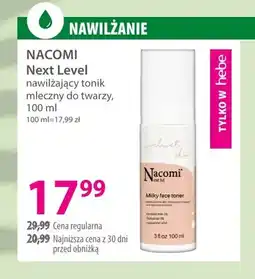 Hebe Next Level nawilżający tonik mleczny do twarzy Nacomi oferta