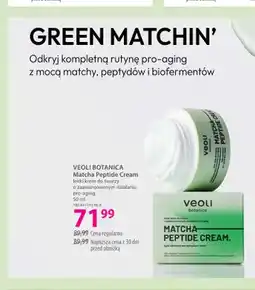 Hebe Matcha Peptide Cream lekki krem do twarzy o zaawansowanym działaniu pro-aging Veoli Botanica oferta