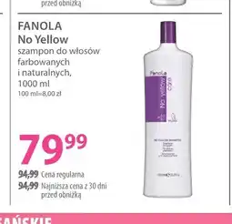Hebe No Yellow szampon do włosów farbowanych i naturalnych Fanola oferta