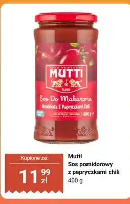 Biedronka Sos do makaronu Mutti Arrabbiata z papryczkami chili oferta