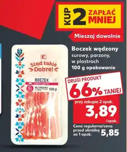 Kaufland Boczek wędzony K-Stąd Takie Dobre oferta