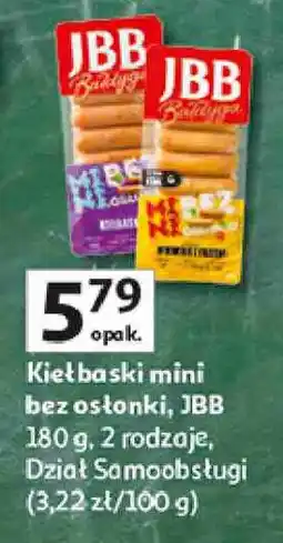 Auchan Kiełbaski mini bez ostonki, JBB oferta