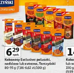 Auchan Kabanosy Exclusive: paluszki, nadziane lub extreme, Tarczyński oferta