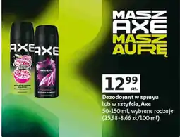Auchan Dezodorant w sprayu lub w sztyfcie, Axe oferta