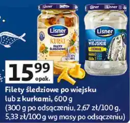 Auchan Filety śledziowe po wiejsku lub z kurkami oferta