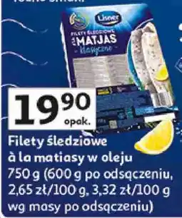 Auchan Filety śledziowe à la matjas w oleju oferta